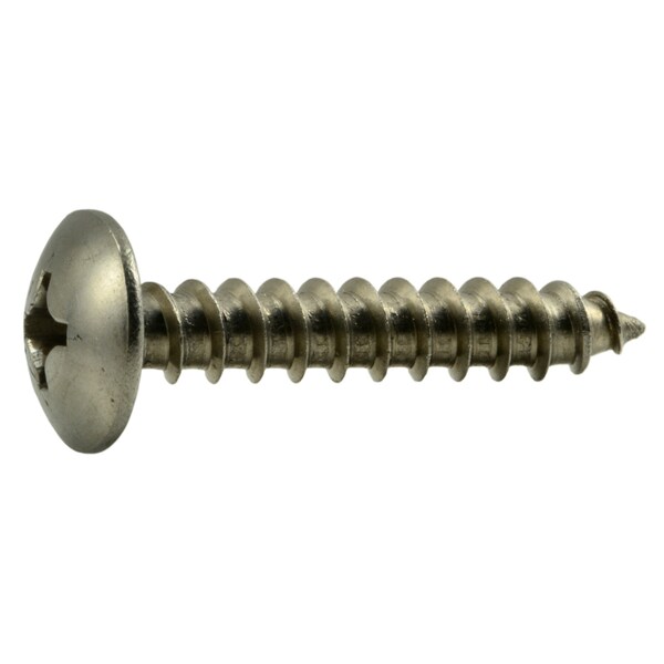 Midwest Fastener Sheet Metal Screw, #12 x 1-1/4 in, 18-8 Stainless Steel Truss Head Phillips Drive, 50 PK 53632 - main